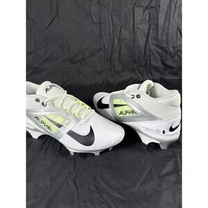 Nike Alpha Menace Pro 3 Football Cleats Shoes Mens 8.5 FD7037-100 New White